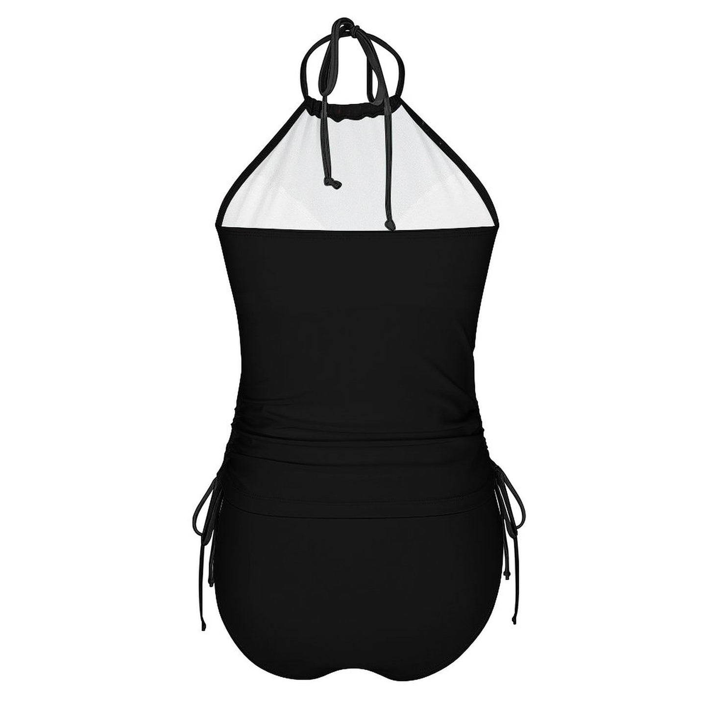 2-Piece Women's Tankini Set with High Neck Halter Top F145kA01 (All-Over Printing)