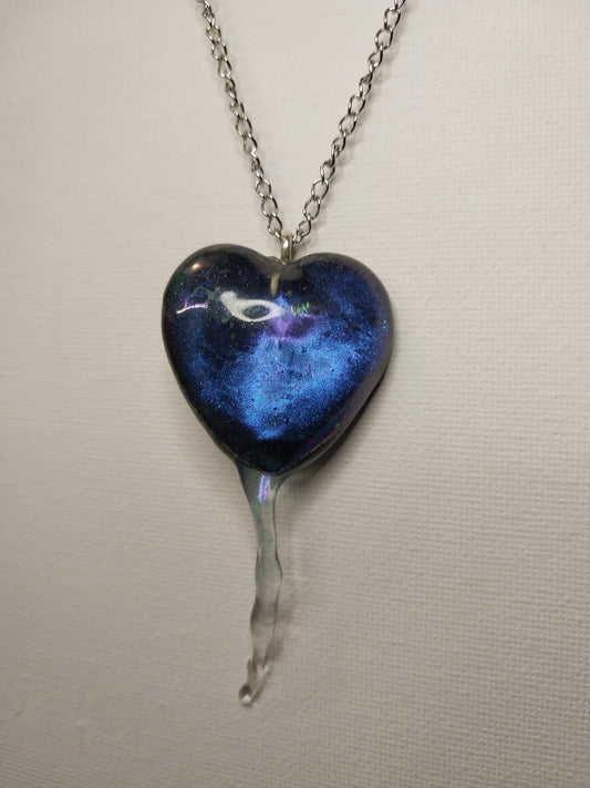 Dripping heart pendant