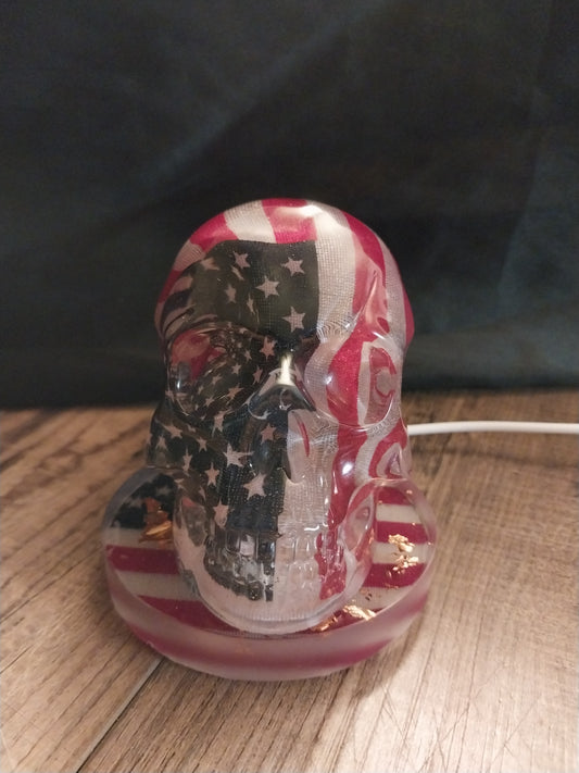 American flag Skull